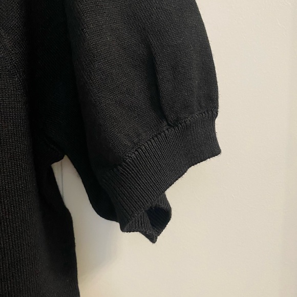 Adrianna Papell Short Sleeve Sweater with Lace BNWT - Picture 4 of 7